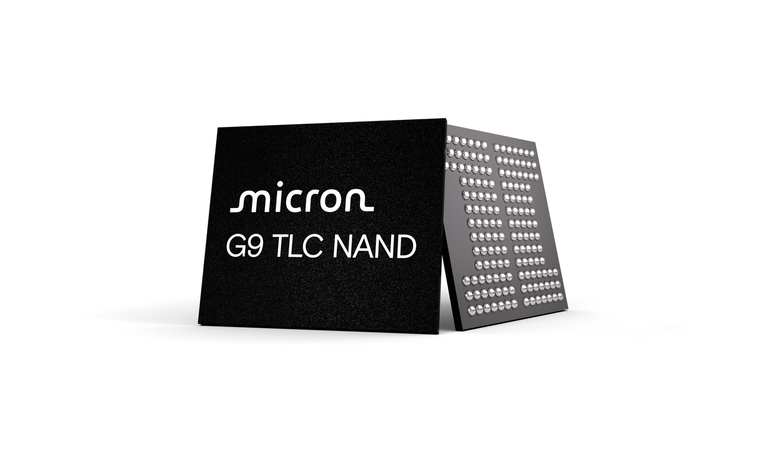 Micron G9 TLC NAND angled chip